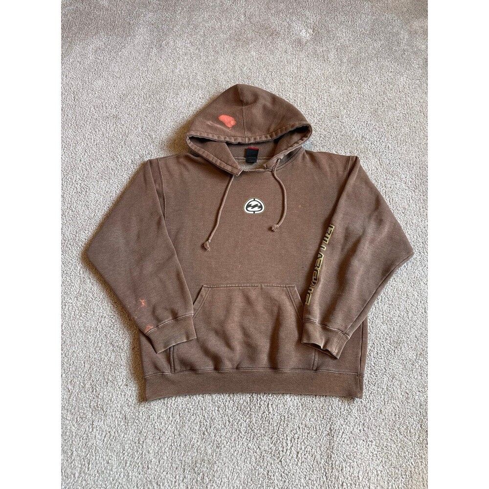 Y2K Billabong Men’s Brown Surfwear Hoodie Size Small